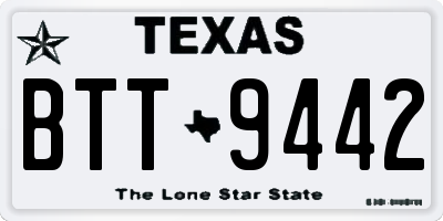 TX license plate BTT9442
