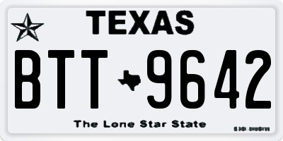 TX license plate BTT9642