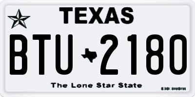 TX license plate BTU2180