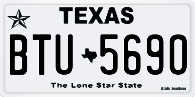 TX license plate BTU5690