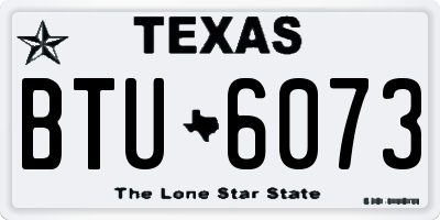 TX license plate BTU6073