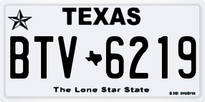 TX license plate BTV6219