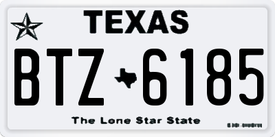 TX license plate BTZ6185