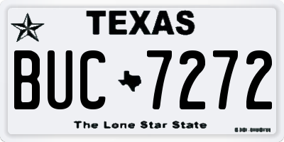 TX license plate BUC7272