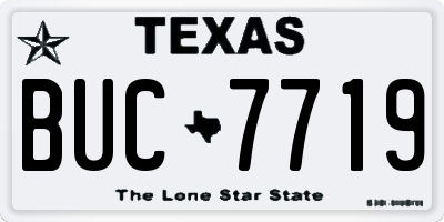TX license plate BUC7719