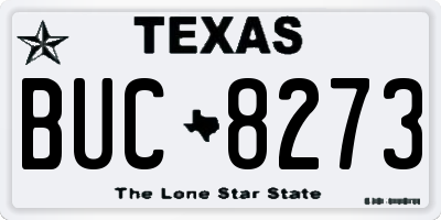 TX license plate BUC8273
