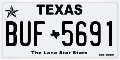 TX license plate BUF5691