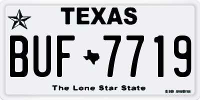 TX license plate BUF7719