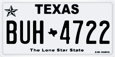 TX license plate BUH4722
