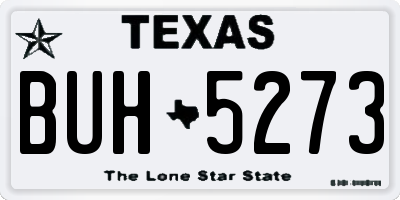 TX license plate BUH5273