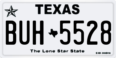 TX license plate BUH5528