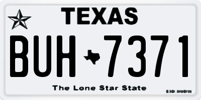 TX license plate BUH7371