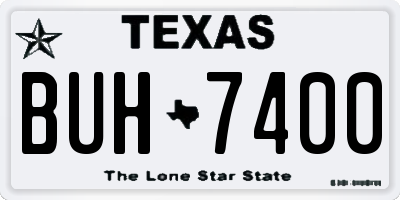 TX license plate BUH7400