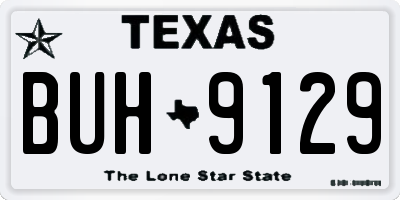 TX license plate BUH9129