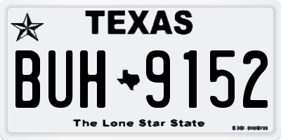 TX license plate BUH9152