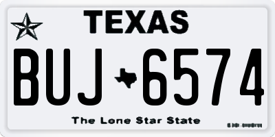 TX license plate BUJ6574