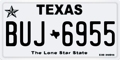 TX license plate BUJ6955