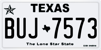 TX license plate BUJ7573