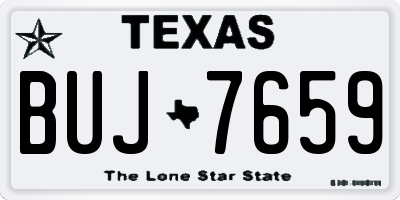 TX license plate BUJ7659
