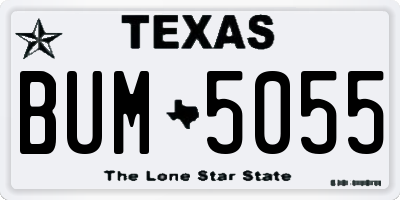 TX license plate BUM5055