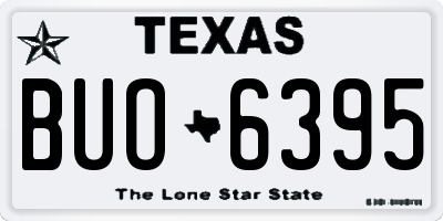 TX license plate BUO6395