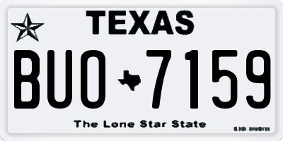 TX license plate BUO7159