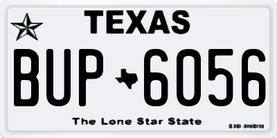 TX license plate BUP6056