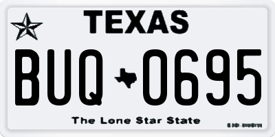 TX license plate BUQ0695