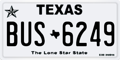 TX license plate BUS6249