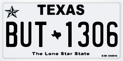 TX license plate BUT1306