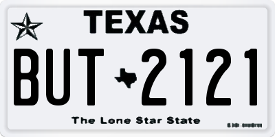 TX license plate BUT2121
