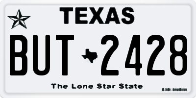 TX license plate BUT2428