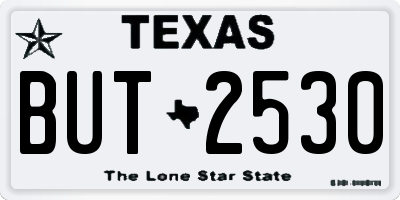 TX license plate BUT2530