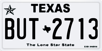 TX license plate BUT2713
