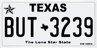 TX license plate BUT3239