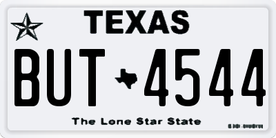 TX license plate BUT4544