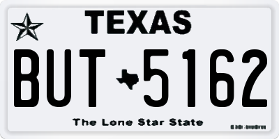 TX license plate BUT5162