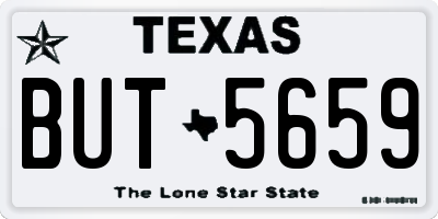 TX license plate BUT5659