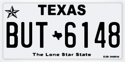 TX license plate BUT6148