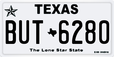 TX license plate BUT6280