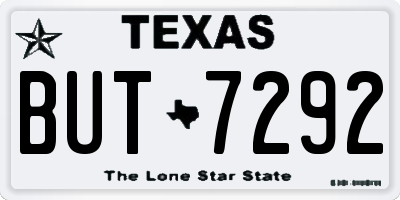 TX license plate BUT7292