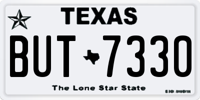 TX license plate BUT7330