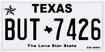 TX license plate BUT7426