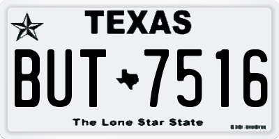 TX license plate BUT7516