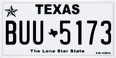 TX license plate BUU5173