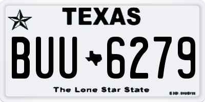 TX license plate BUU6279