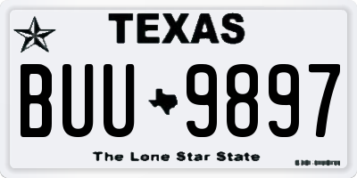 TX license plate BUU9897