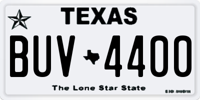 TX license plate BUV4400