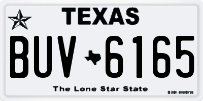 TX license plate BUV6165