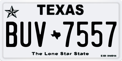 TX license plate BUV7557
